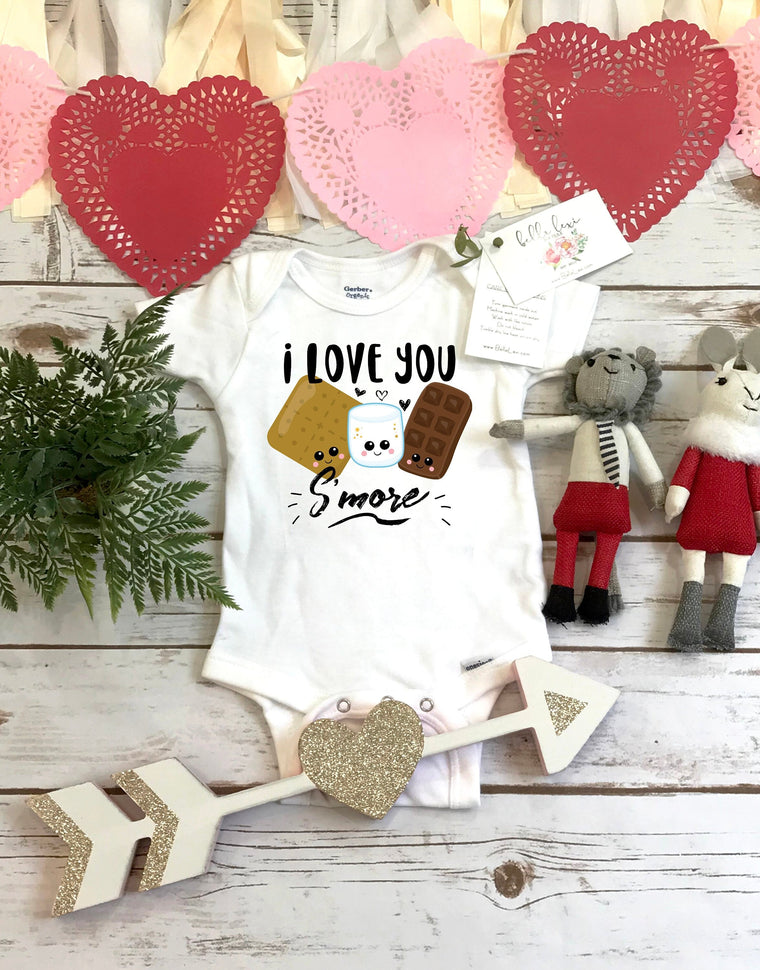 Valentine Onesie®, Baby Shower Gift, I love you Smore, Cute Baby Gift, Valentine Shirt, Niece Gift, Valentine Outfit, First Valentine, Smore