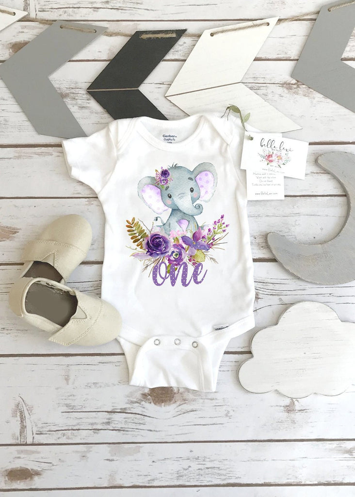 First Birthday Onesie®, Elephant Theme, Birthday Shirt, 1st Birthday, Girl Birthday, Birthday Onesie®, Elephant Party, Boho Birthday, Boho