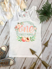One Sweet Peach, Peach Birthday shirt, 1st Birthday, Sweet as a Peach, Peach Party, Peaches Birthday, Peachy, Mommy and Me Shirt, Sweet mama
