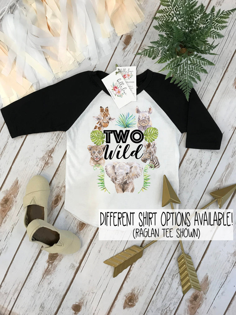 Two Wild Birthday, Two Wild Party, Zoo Birthday, Safari Birthday, 2nd Birthday, Elephant Birthday, Boy Birthday, Birthday Onesie®, Jungle