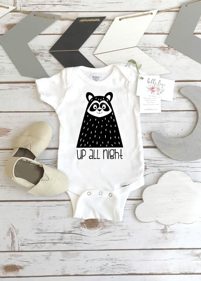 Up all Night, Raccoon Monochrome Onesie®