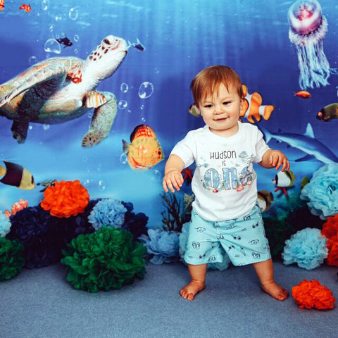 First Birthday Onesie®, Under the Sea Party, Fish Birthday, 1st Birthd –  Bella Lexi Boutique
