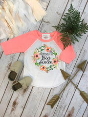 Big Sister Shirt, Big Sister Raglan, Sisters Shirts, Promoted to Big Sister, Sister Shirt, Sister Reveal, Big Sister Announcement, Big Sis