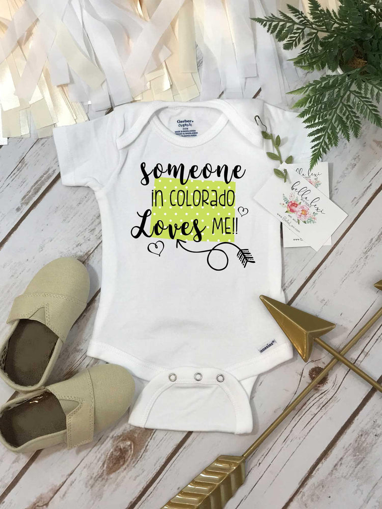 Colorado Onesie®, Baby Shower Gift, Someone in Colorado, State Onesie, from Colorado Love, Niece Gift, Gift from Auntie, Nephew Gifts, State