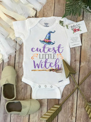Halloween Onesie®, Cutest Little Witch, Halloween Baby, Mommy's Little Witch, First Halloween, Witch Baby Shirt, Trick or Treat, Witch Baby