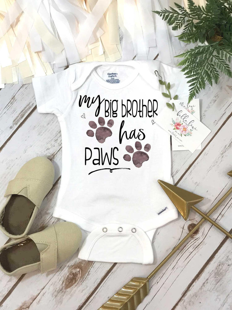 My Big Brother Has Paws, Pregnancy Announcement, Dog Shirt