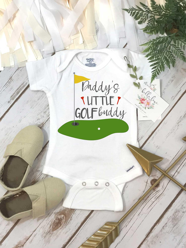 Golf Onesie®, Daddy's Little Golf Buddy, Baby Shower Gift, Golf Baby shirt, Golfing Buddy, Golf with Daddy Shirt, Golf Baby Reveal, Golf Set