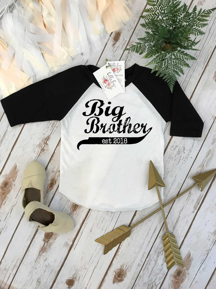 Big Brother Shirt, Brother Baseball Shirt, Brothers Shirts, Big Brother Onesie®, Promoted to Big Brother, Brothers tees, Big Brother Reveal