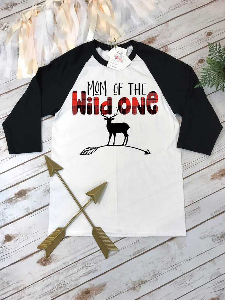 Lumberjack Party, Mom of the Wild One, Mommy and Me Shirts, Wild One Party, Buffalo Plaid Party, Lumberjack Birthday, Wild One Birthday,DEER