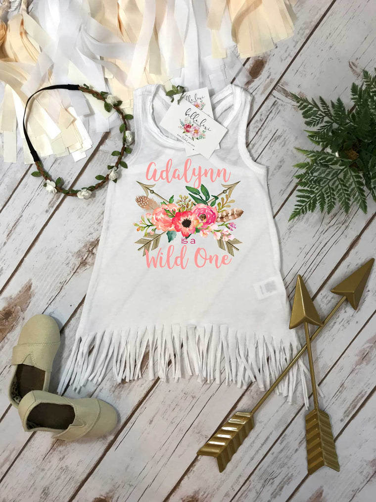 First Birthday, Wild One, Girl Birthday Dress, Personalized Birthday, 1st Birthday, Fringe Birthday Dress, Boho Birthday, BOHO PARTY