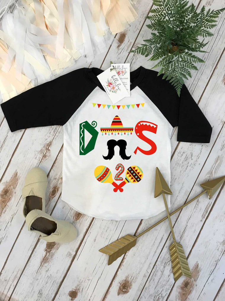 Second Birthday Shirt, Fiesta Birthday, 2nd Birthday shirt, Fiesta and Fun, Taco Party,Taco Bout Fun, Taco Birthday, Mexican Fiesta, I'm DOS