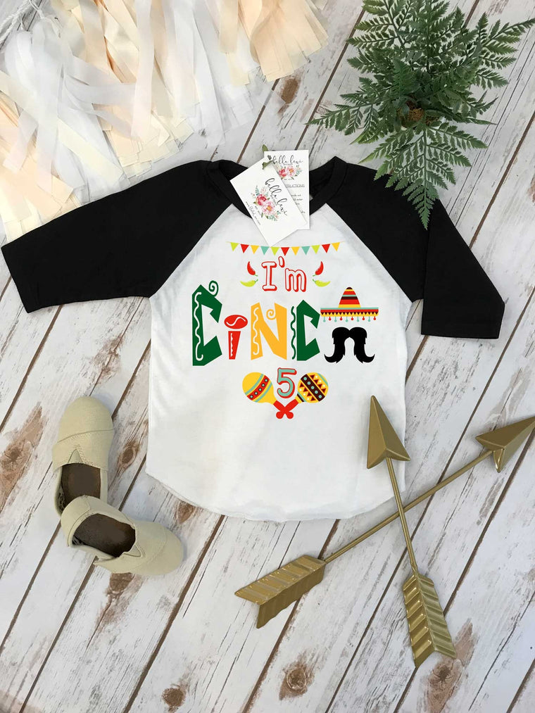 FIFTH Birthday Shirt, Fiesta Birthday, 5th Birthday shirt, Fiesta and Fun, Taco Party, Taco Bout Fun, Taco Birthday, Mexican Fiesta Party