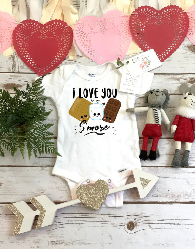 Valentine Onesie®, Baby Shower Gift, I love you Smore, Cute Baby Gift, Valentine Shirt, Niece Gift, Valentine Outfit, First Valentine, Smore
