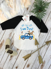 Second Birthday, Oink Baa Moo, Farm Birthday, Oink Moo Turning Two, 2nd Birthday, Blue Truck Party, Farm Party Theme, Boy Birthday SHIRT