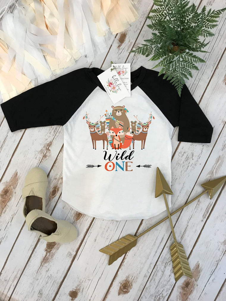 Wild One Birthday, Woodland Birthday, Tribal Party, Woodland Animal Birthday, Woodland Party, Woodland Birthday, Boy Birthday shirt, Safari