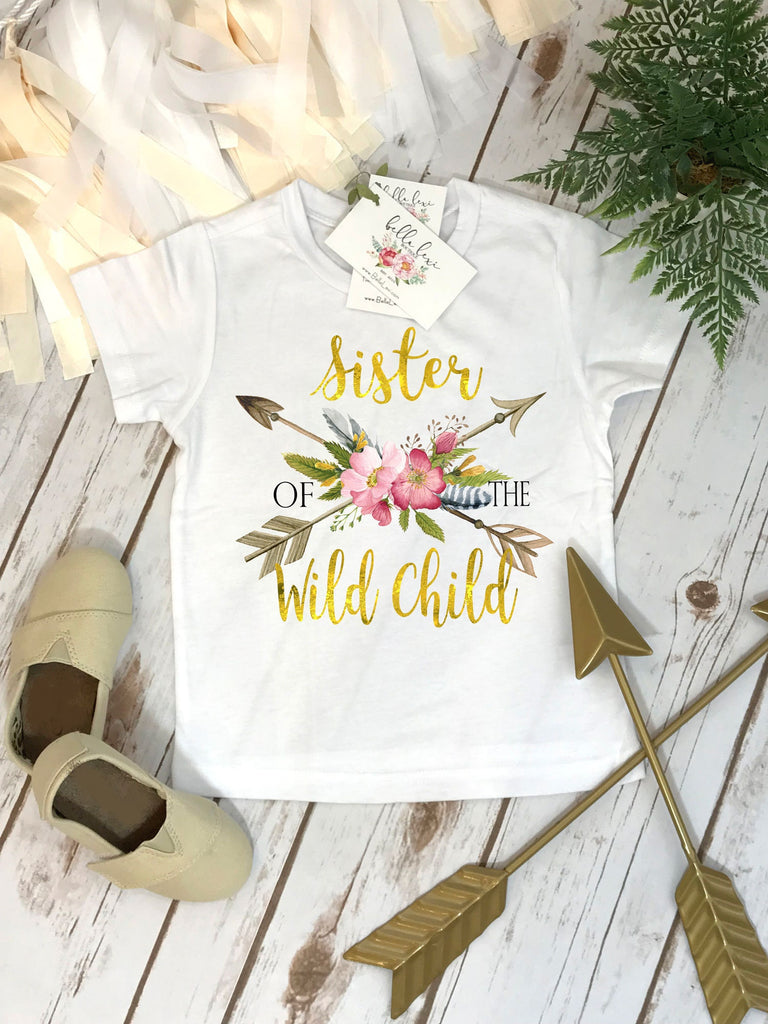 Wild One Birthday, Sister of the Wild Child, Wild One, Wild Birthday, Sister Birthday, Girl Birthday, Sister Shirts, First Birthday, Wild