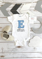 Personalized Baby Boy Onesie®, Baby Shower Gift, Nephew Gift, Custom Boy Onesie®, Name Shirt, Baby Name Onesie®, Unique Boy Clothes, Son tee