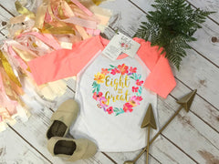 Eighth Birthday, Eight is Great, Girl Birthday Shirt, 8th Birthday, Boho Birthday, Girl Birthday Theme, I am Eight, Girl Birthday, Floral