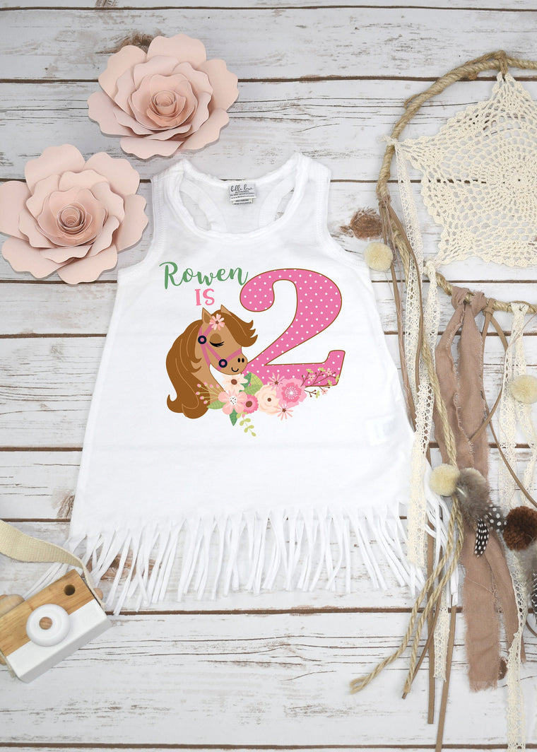 Horse Birthday, Personalized Girl Gift, Pony Party, 2nd Birthday, Niece Gift, Two Wild, Horses, Cute Girl Gifts, Pony Birthday, Horse Party