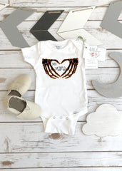 Halloween Onesie®, Love My Mama, Halloween Shirt, First Halloween, Skeleton Shirt, 1st Halloween, Skeleton Hands, Cute Halloween, Skeletons