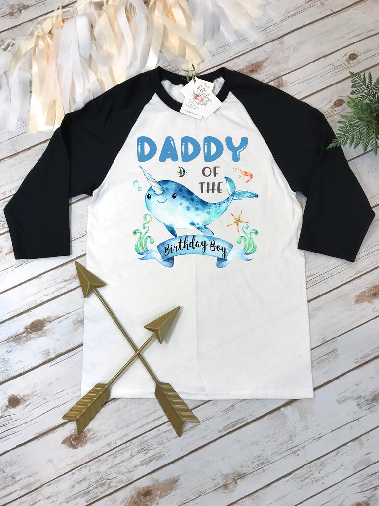 Under the Sea Party, Narwhal Birthday shirt, 1st Birthday, Ocean Party, Shark Birthday, Ofishally One, Daddy of the Birthday Boy, ONEder Sea