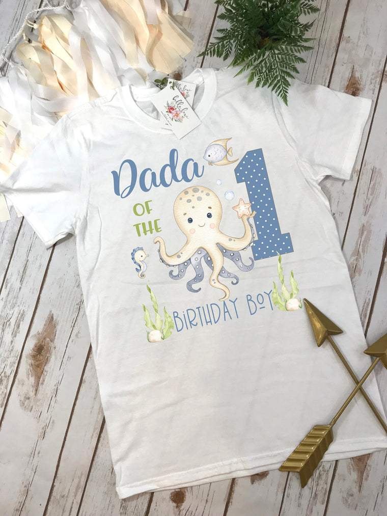 Under the Sea Party, Dad Birthday shirt, 1st Birthday, Ocean Party, Shark Birthday, Ofishally One, Daddy of the Birthday Boy, ONEder Sea