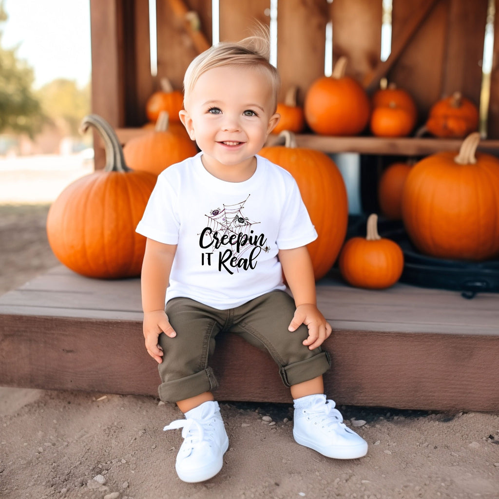 Halloween Onesie®, Creepin it Real, Funny Halloween Shirt, First Halloween, Spider Shirt, First Halloween, 1st Halloween,Spider Baby,Spiders