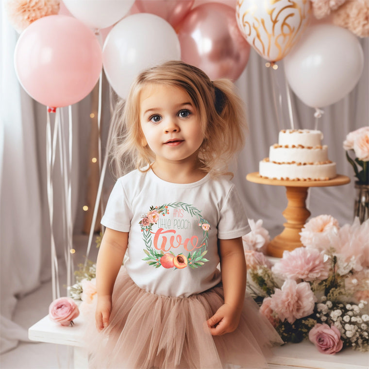 Peach Birthday, This Little Peach is Two, Peach Birthday shirt, 2nd Birthday, Sweet as a Peach, Peach Party, Peaches Birthday, Peachy Girl