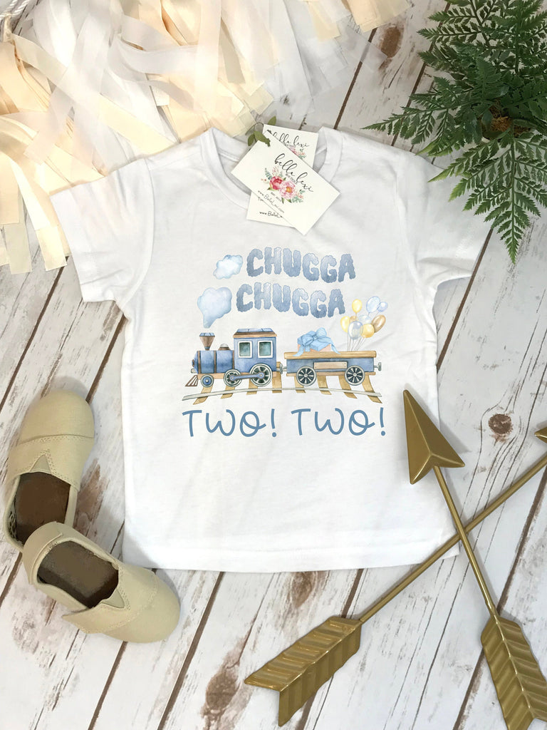 2nd Birthday, Train Birthday, Chugga Chugga Two Two, Second Birthday, Train Party, Train Party Theme, Boy Birthday, Train Theme Birthday Tee