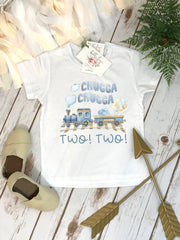 2nd Birthday, Train Birthday, Chugga Chugga Two Two, Second Birthday, Train Party, Train Party Theme, Boy Birthday, Train Theme Birthday Tee