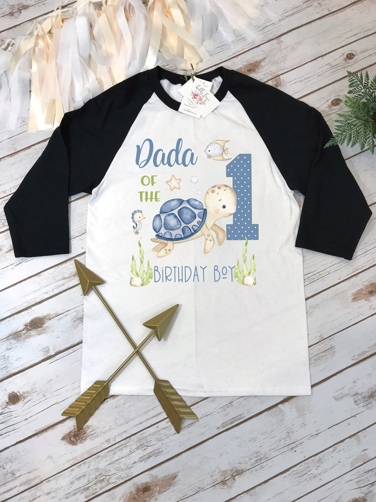 Under the Sea Party, Dad Birthday shirt, 1st Birthday, Ocean Party, Shark Birthday, Ofishally One, Daddy of the Bday Boy, ONEder Sea, Turtle