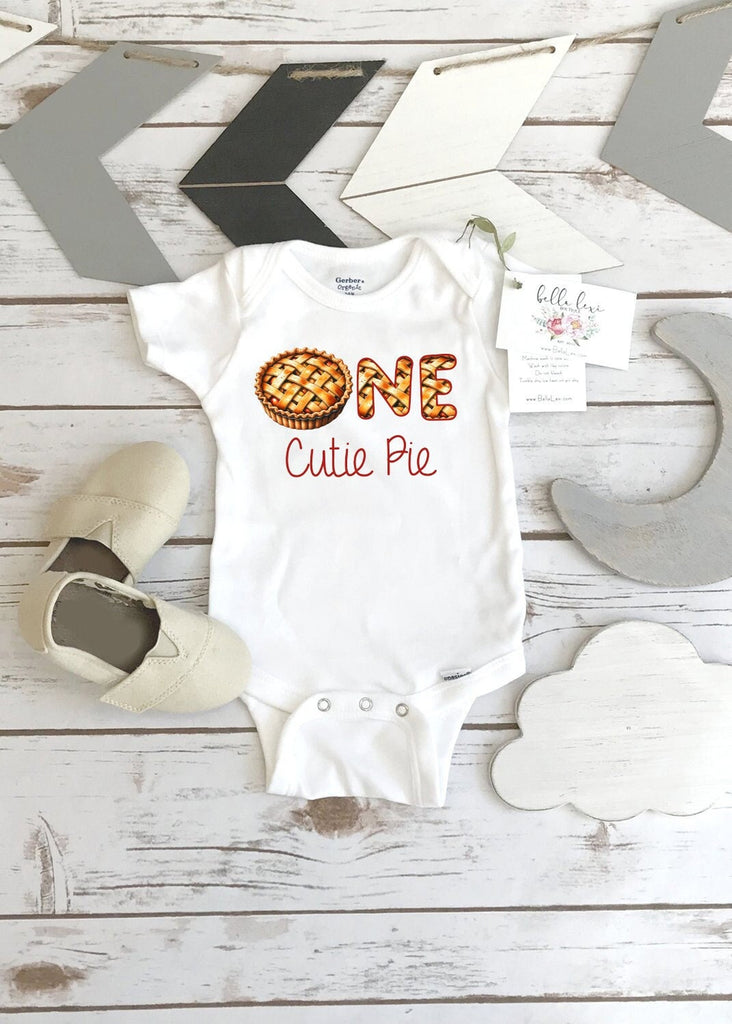 Cutie Pie Birthday Onesie®, Sweetie Pie, Sweet as Pie, 1st Birthday, First Birthday Onesie, One Little Cutie Party, Cake Birthday, I am 1