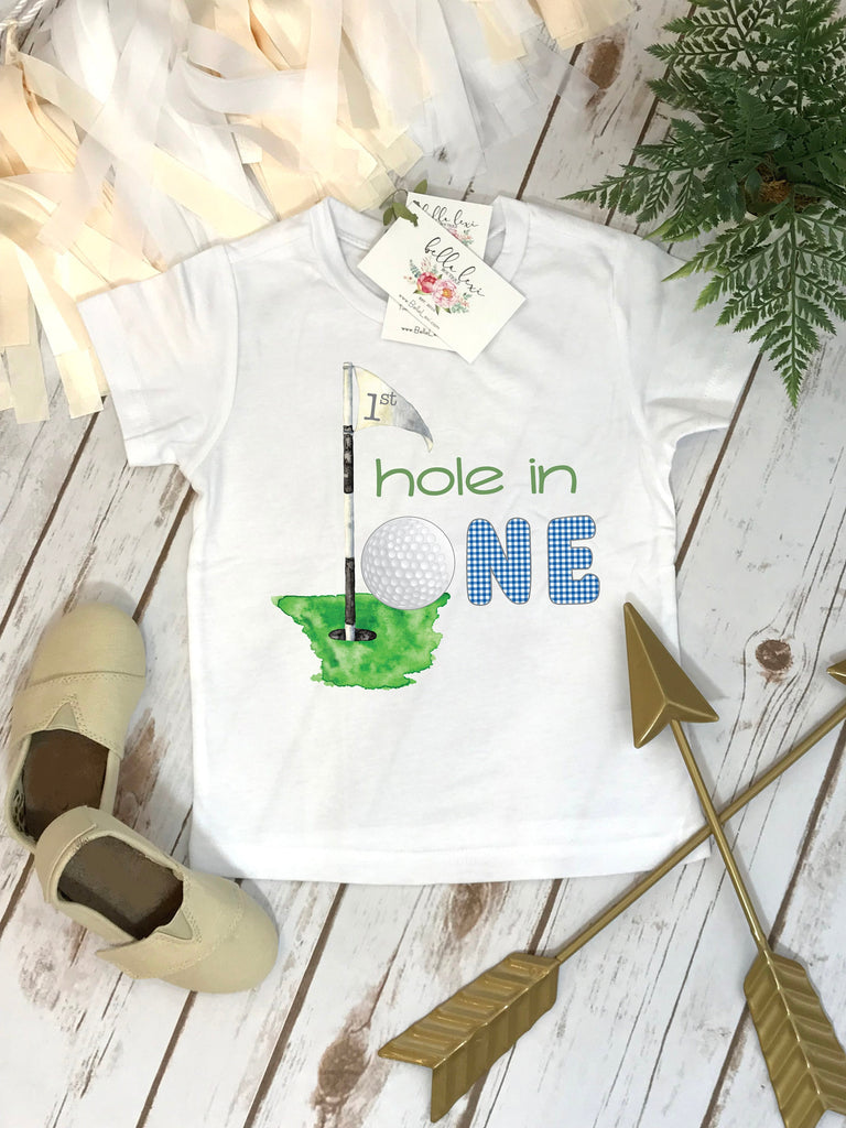 Golf Birthday Shirt, 1st Birthday Outfit, Hole in One Birthday Party, Matching Family, Mommy and Me Shirts, Golf Birthday, Birthday Bodysuit