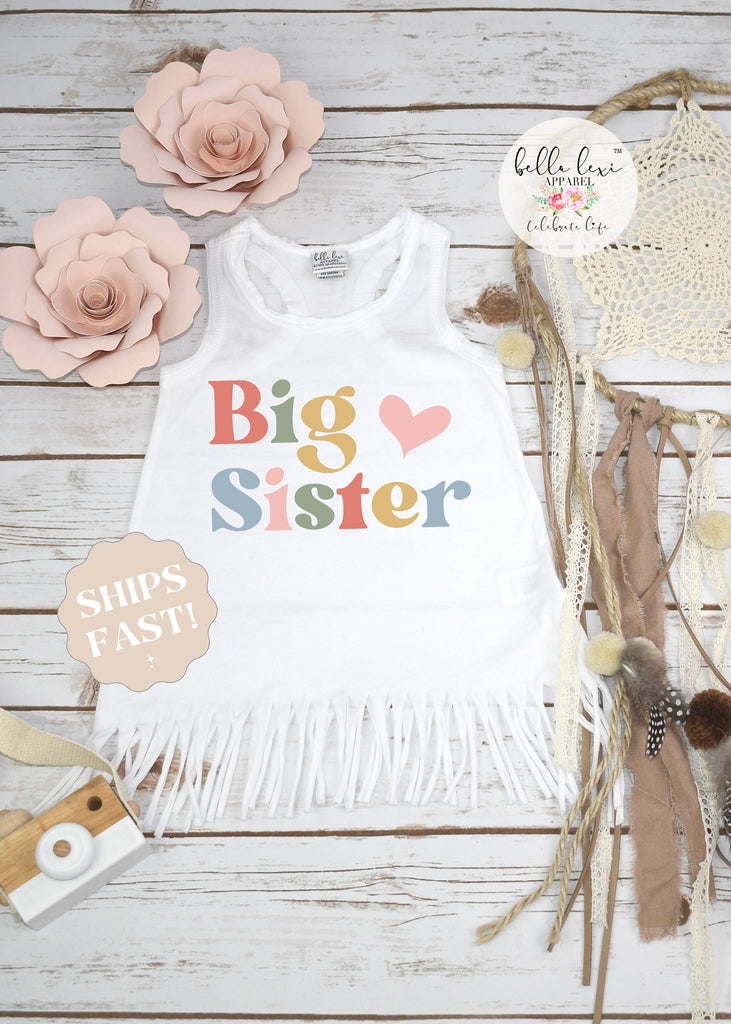 Big Sister Dress, Kids Announcement Shirt, Big Sister Gift, Pregnancy Reveal, Sister Reveal, Siblings Shirts, Big Sister Shirt