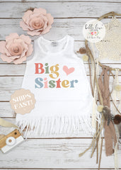Big Sister Dress, Kids Announcement Shirt, Big Sister Gift, Pregnancy Reveal, Sister Reveal, Siblings Shirts, Big Sister Shirt