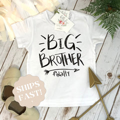 Big brother shirt, Big Brother Finally, Big Brother Announcement, Pregnancy Reveal, Baby Reveal, Pregnancy Announcement,Big Brother Surprise