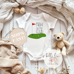 Golf Onesie®, Daddy's Golf Buddy, Baby Shower Gift, Golf Baby, Golfing Buddy, Golf with Daddy Shirt, Pack my Diapers going Golfin, New Club
