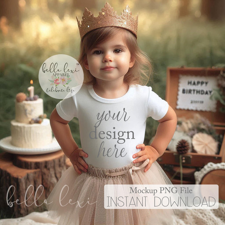 Toddler Girl Mockup, Kids Party Mockup, Birthday Mockup, Bodysuit Mockup, Onesie® Mockup, Shirt Mockup, Apparel Mockup