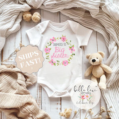 Promoted to Big Sister, Big Sister Dress, Big Sister Gift, Pregnancy Reveal, Baby Announcement, Big Sister Reveal, Big Sister Surprise, Baby