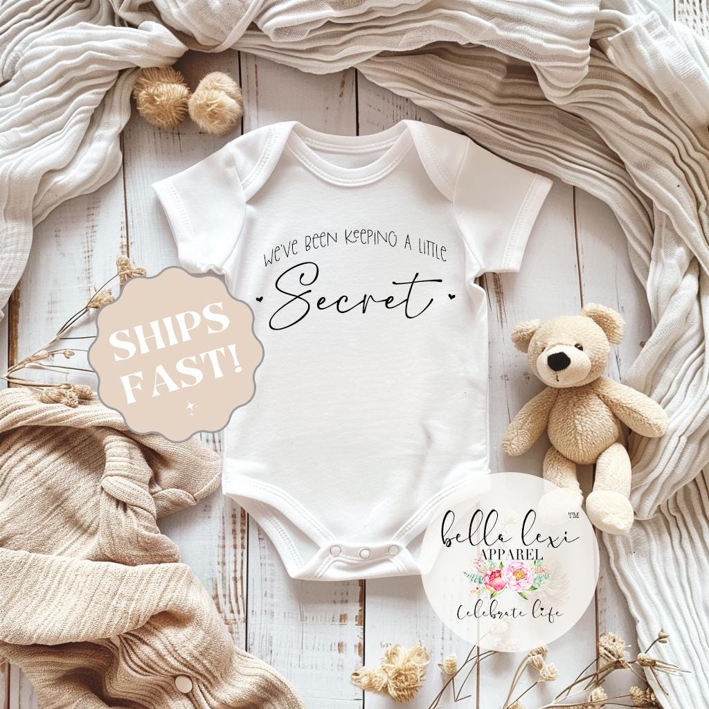 Pregnancy Announcement Baby Onesie® - We've Been Keeping a Little Secret - Baby Reveal Outfit - New Baby Announce - Revealing Pregnance