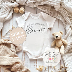 Pregnancy Announcement Baby Onesie® - We've Been Keeping a Little Secret - Baby Reveal Outfit - New Baby Announce - Revealing Pregnance