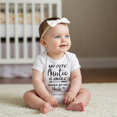 Auntie Onesie, My Cute Auntie Is Single, Aunt Gift, Aunt Baby Bodysuit, Funny Baby shirt, Auntie shirt, Cute Baby Clothes, Cute Baby Gifts