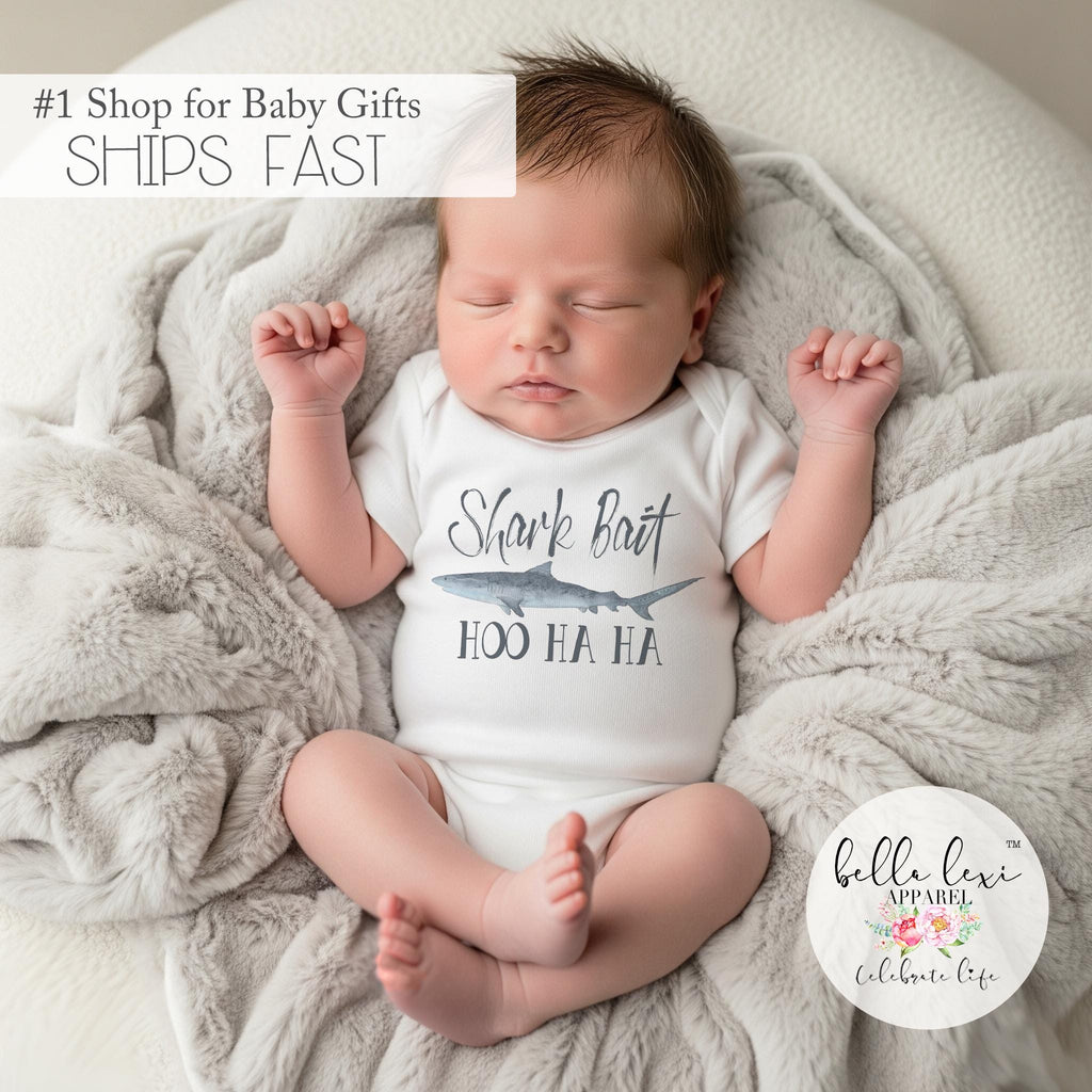 Shark Onesie®, Cute Baby Gift, Newborn Baby Gift, Shark Shirt, Funny Baby Gift, Shark Baby, Nephew Gift funny, Baby Shower Gift, Ocean Theme