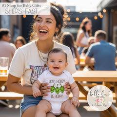 Funny Baby Gift, Don't Worry Be Hoppy, Beer Dad, Father's Day Gift, Newborn Gifts, Baby Shower Gift, Beer Theme, Craft Beer Daddy, Hops Tee