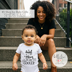 Aunt Onesie®, My Aunt is Way Cooler, Aunt Baby Gift, Funny Baby shirt, Auntie shirt, Nephew Gift, Niece Gift, Auntie Shirt, Baby Shower Gift