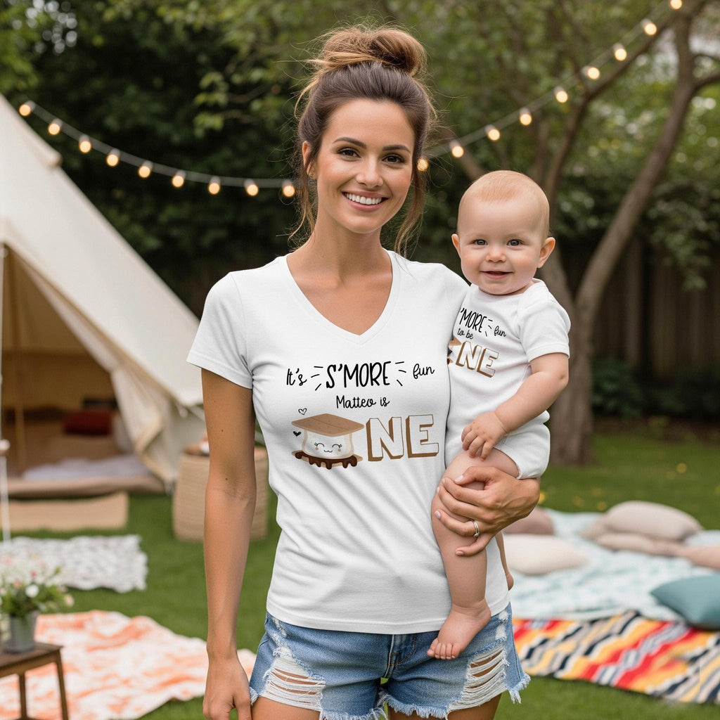 Birthday Onesie®, S'More Party, S'More Fun to be ONE, Birthday Shirt, Camping Party, Camping Birthday, Happy Camper, Smores Theme, Wild One