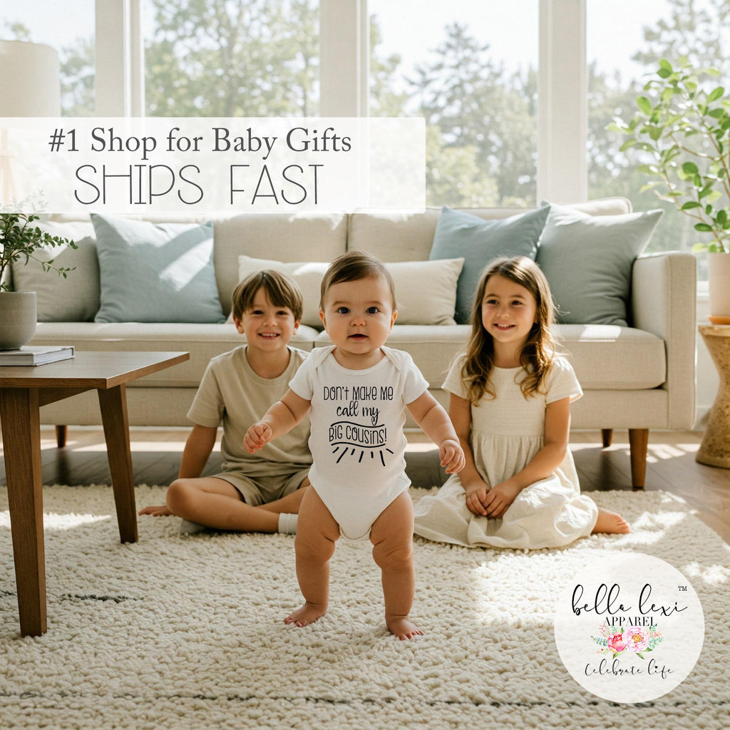 Cousins Onesie®, Don't Make Me Call My Big Cousins, Big Cousin, Baby Cousin Shirt, Cousins Gift, Baby Shower Gift, Cousins Best Friends,