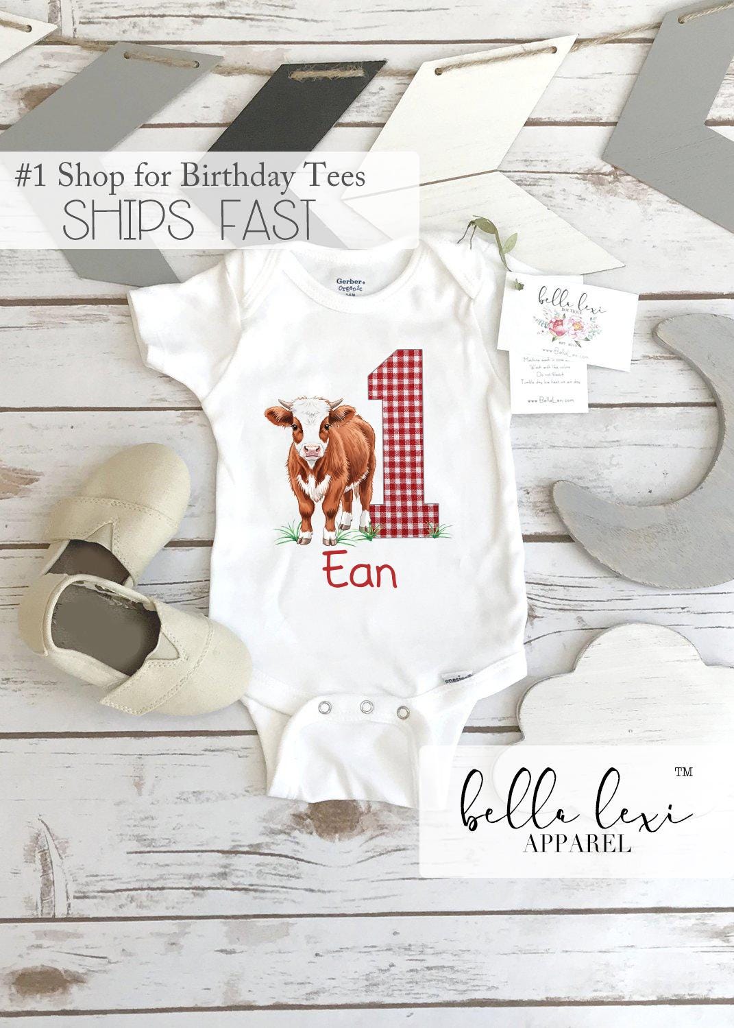 Farm Birthday Onesie®, Calf to Yearling, Western Party, Farm shirt, CowBOY, Cow Onesie®, Cow Birthday, Barnyard Birthday, Farm Animal Party