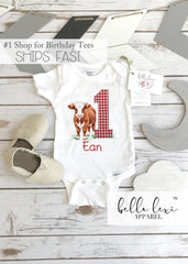 Farm Birthday Onesie®, Calf to Yearling, Western Party, Farm shirt, CowBOY, Cow Onesie®, Cow Birthday, Barnyard Birthday, Farm Animal Party