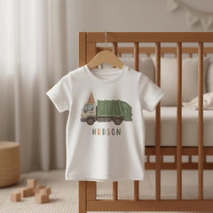 Truck Birthday Romper for Boy, Garbage Truck Tee, Vehicle Birthday Outfits, Car Party Shirt, Recycling Trucks, Boy 1st Birthday Outfit, Cars